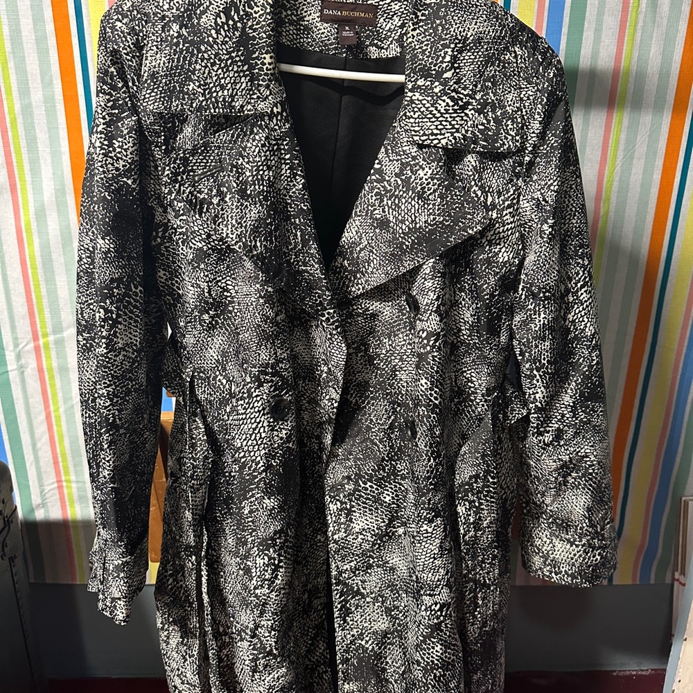 Dana Buchman Black and White Women's Coat